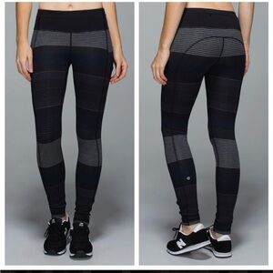 Lululemon speed Type II Om Striped Leggings